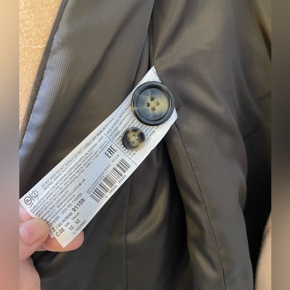 Wool blend camel coat - MANGO sz M - Picture 7 of 8